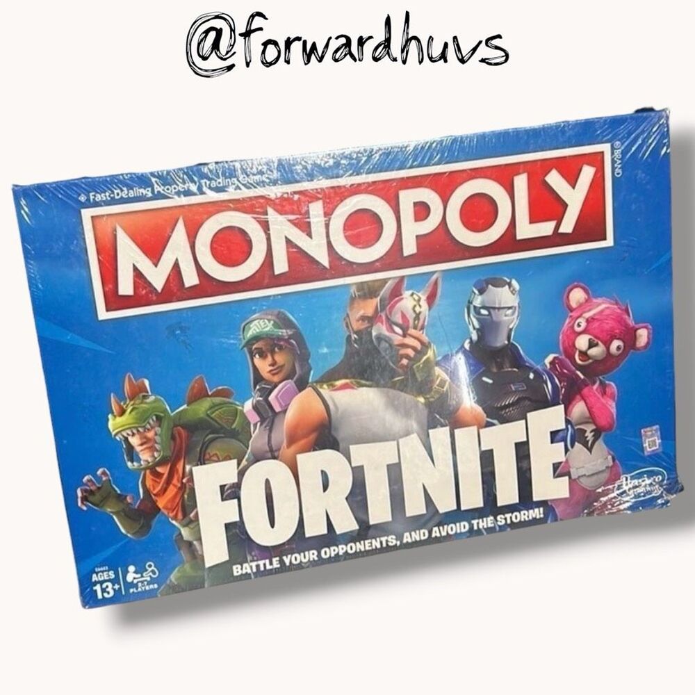Monopoly Fortnite Board Game Factory Sealed Box Damage Hasbro